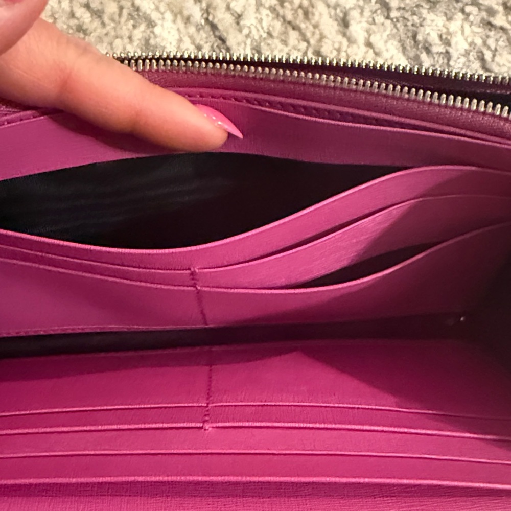 Balenciaga Fuchsia and White Harlequin Continental Wallet - Picture 6 of 6